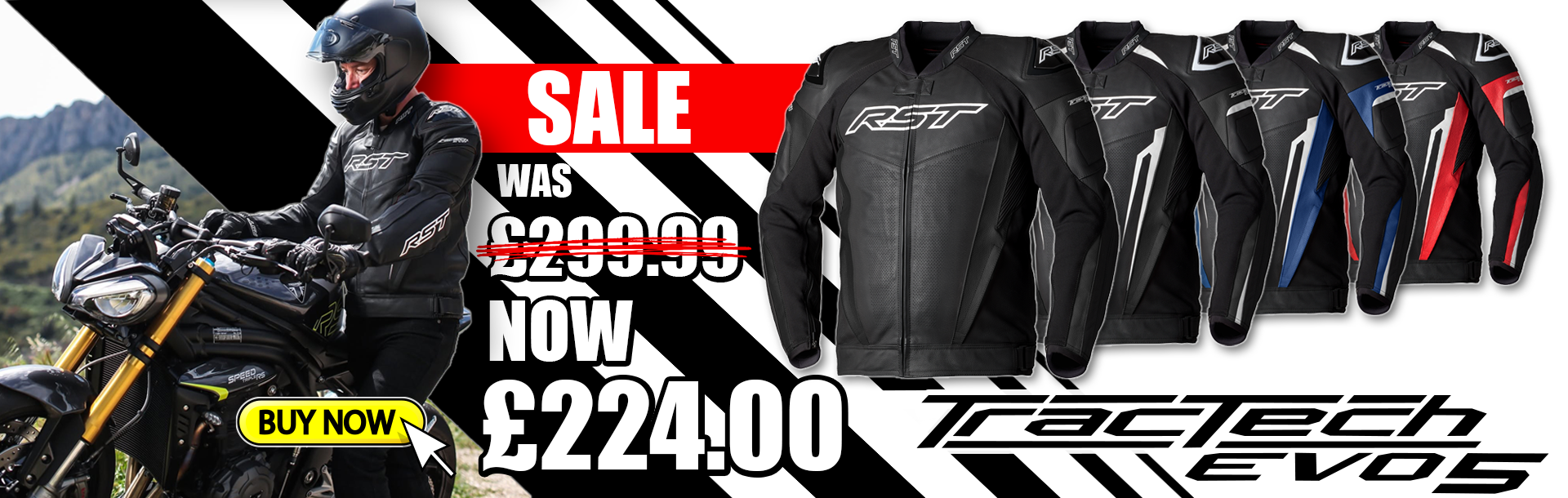 RST Tractech Evo 5 leather jacket sale